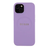 Guess GUHMP15SPSAHMCU iPhone 15 6.1" violetinis/violetinis kietas dėklas Saffiano MagSafe