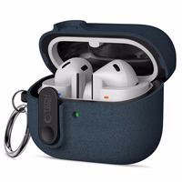 "Tech-Protect" plonas dėklas su kabliuku, skirtas "Samsung Galaxy Buds 3 / 3 FE / 3 Pro" - tamsiai mėlynas