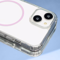 Anti Shock Thin Mag case for Samsung Galaxy S26 Ultra rožinis