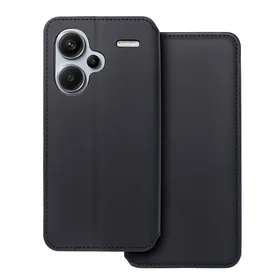 DUAL POCKET knygos tipo dėklas telefonui XIAOMI Redmi Note 13 Pro Plus 5G juodas