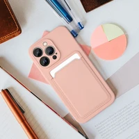 Kortelių dėklas telefonui IPHONE 7 / 8 / SE 2020 / SE 2022 rožinis