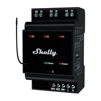 Shelly Qubino Wave Pro 3 Z-Wave 3 kanalų DIN bėgio relė