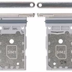 SIM kortelės laikiklis Samsung S911/S916 S23/S23 Plus Dual Cream originalus (service pack)