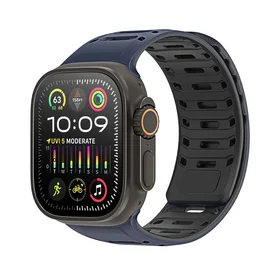 DUX DUCIS laikrodžio dirželis CS magnetinis silikoninis Apple Watch 42/44/45/46/49 mm mėlynas