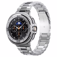 Spigen Bezel Tune Pro Pilot dangtelis Samsung Galaxy Watch 8 Classic 46mm sidabrinis