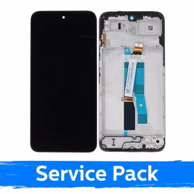 LCD ekranas suderinamas su Xiaomi Redmi 15 4G / Poco M7 4G (ES versija) juodas su rėmeliu (Service Pack)