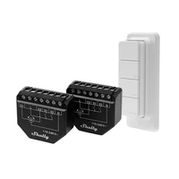 2 vnt. rinkinys žaliuzių/užuolaidų WiFi valdiklių Shelly Shutter + BLU RC Button 4