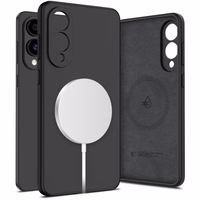 Tech-Protect Liquid Silicone Magnetinis dėklas Samsung Galaxy S25 Edge - juodas