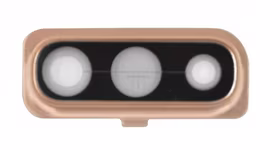 Samsung A505 A50 2019/A705 A70 2019 kameros stikliukas su rėmeliu rausvas (Coral) ORG