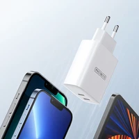 Dux Ducis Duzzona sieninis įkroviklis T4 - 2xType C - PD 35W baltas