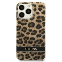 Guess GUHCP13LHSLEOW iPhone 13 Pro / 13 6.1" rudas/rudas kietas dėklas Leopardas