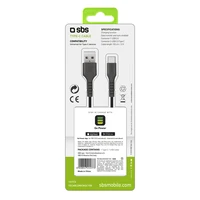 SBS TECABLEMICROC15K USB-A - USB-C kabelis 1,5 m - juodas