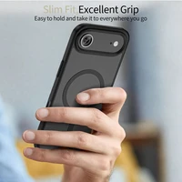 Tech-Protect MagMat Magnetinis dėklas telefonui iPhone 17 Air - matinė juoda