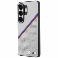 BMW Tricolor Metal Logo MagSafe Dėklas for Samsung Galaxy S26 Ultra - pilkas