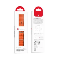 FORCELL F-DESIGN FS01 dirželis SAMSUNG laikrodžiui 22 mm oranžinis