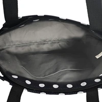 Pirkinių krepšys Wonder raštas 2 juoda su taškeliais