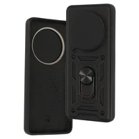Slide Camera Armor dėklas telefonui Xiaomi Redmi A3 Pro juodas