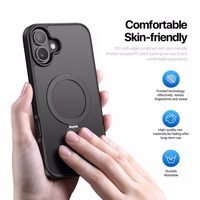 Dėklas Dux Ducis "Yind 360 Ring Stand" Apple iPhone 16 Pro juodas