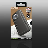 Raptic X-Doria Fort dėklas iPhone 14 Pro su Magnetine šarvuota juoda danga