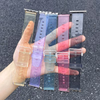 Silikoninis dirželis apyrankė apyrankė dirželis šviesa Apple Watch 42 / 44 mm - raudonas