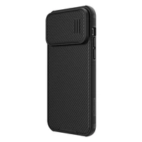 Nillkin CamShield S dėklas iPhone 14 Pro Max šarvuotas dangtelis kameros apsauga juodas