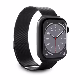 Puro Milanese nerūdijančio plieno Apple Watch dirželis 38/40/41mm - juodas