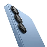 Spigen Optik Pro GLAS.TR EZ FIT 2 komplekti kameros dangteliui Samsung Galaxy S25 - juodas