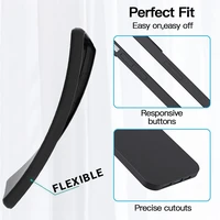 Nugarėlės dėklas MATT skirtas IPHONE 17 AIR Juodas