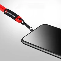 FORCELL F-DESIGN R10X40 riešo telefono virvelė su reguliuojamu ilgiu (maks. 20cm kilpoje) raudona