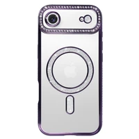 Dėklas telefonui (m) Bling Magsafe Case for Iphone 17 Air - violetinis