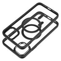 Dėklas telefonui (m) COLOR EDGE MAG COVER, suderinamas su MagSafe skirtas iPhone 11 Pro Max, juodas (m)