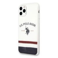 US Polo USHCN58PCSTRB iPhone 11 Pro balta Tricolor Pattern Collection