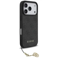 Guess 4G Charms Collection MagSafe dėklas telefonui iPhone 17 Pro - juodas
