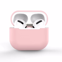 AirPods Pro dėklas silikoninis minkštas ausinėms rožinis (C)
