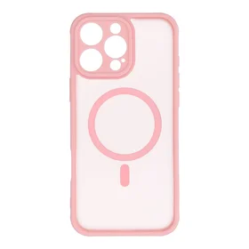 Itin matinis MAG COVER dėklas telefonui su MagSafe skirtas IPHONE 16 Pro Max – šviesiai rožinis