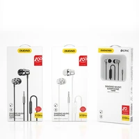 Dudao įstatomos ausinės su nuotolinio valdymo pultu ir mikrofonu 3.5 mm mini jack sidabrinės (X10 Pro silver)