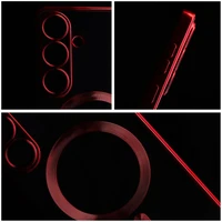 ELECTRO MAG COVER dėklas telefonui suderinamas su Magnetiniu MagSafe SAMSUNG S25 Plus raudona