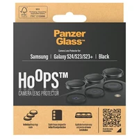 PanzerGlass Hoops kameros apsauga Samsung Galaxy S24 / S23 / S23+ - su juodu rėmeliu
