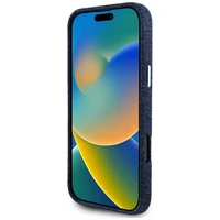 Guess džinsinis trikampio logotipas MagSafe iPhone 16 Pro dėklas telefonui (m) - mėlynas (m)