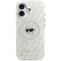 Karl Lagerfeld IML Karl Head Logotipas Magnetinis dėklas iPhone 17 - pilkas