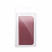 SMART MAGNETO knygos tipo dėklas telefonui XIAOMI Redmi Note 13 Pro Plus 5G, bordo