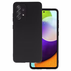 Galinis dėklas MATT, skirtas SAMSUNG GALAXY A52/A52S, juodos spalvos