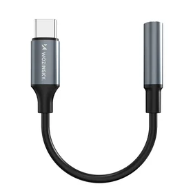 Wozinsky WACM-01 USB-C adapteris - 3.5 mm mini lizdas - juodas