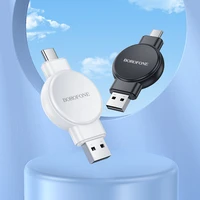 Borofone belaidis indukcinis įkroviklis išmaniajam laikrodžiui BQ31 nešiojamas 2,5W iWatch 1-9, SE/SE2, Ultra/Ultra2, Samsung Watch 1-7, Ultra juodas