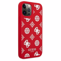 Guess GUHCP12LLSPEWRE iPhone 12 Pro Max 6.7" raudonas/raudonas kietas dėklas Peony kolekcija