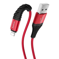 Kabelis USB A į Lightning Hoco 2,4A 1 m X38 raudonas