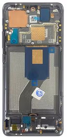 Ekranas Xiaomi 12 5G/12X 5G/12S 5G su lietimui jautriu stikliuku ir rėmeliu Black originalus (service pack)