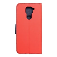 FANCY knyginis dėklas telefonui XIAOMI Redmi Note 9 raudonas/tamsiai mėlynas