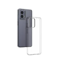 Itin plonas 0.5mm dėklas Motorola Moto G73 5G plonas permatomas dangtelis