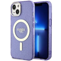 Guess GUHMP14MHCMCGU iPhone 14 Plus 6.7" violetinis auksinis dėklas MagSafe